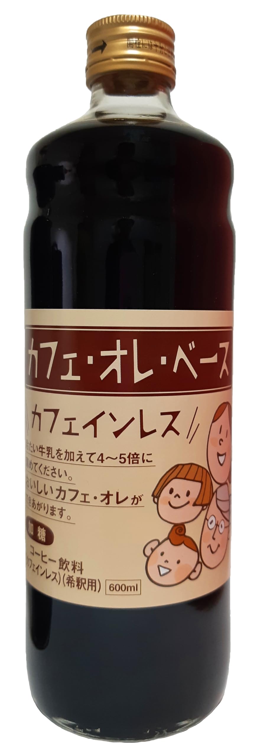 Amazon.co.jp: 高尾珈琲 カフェオレベースカフェインレス 600ml : 食品